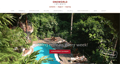 Desktop Screenshot of oneworldretreats.com